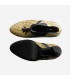 GOLD ALLIGATOR TASSEL PLATFORM BOOTIE