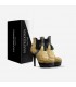GOLD ALLIGATOR TASSEL PLATFORM BOOTIE