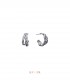 Double Silver Unbreakable Infinity Earrings