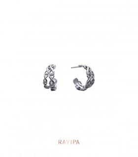 Double Silver Unbreakable Infinity Earrings